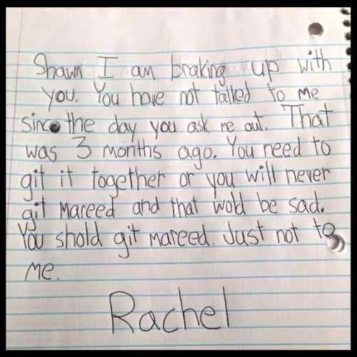 Hilarious notes from kids