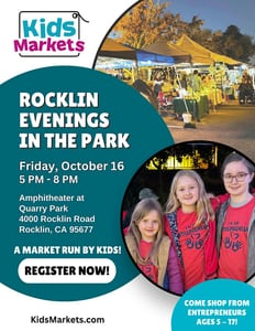 Kids Markets at Rocklin Evenings in the Park