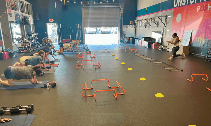 Youth training inside PUSH EDH in El Dorado Hills