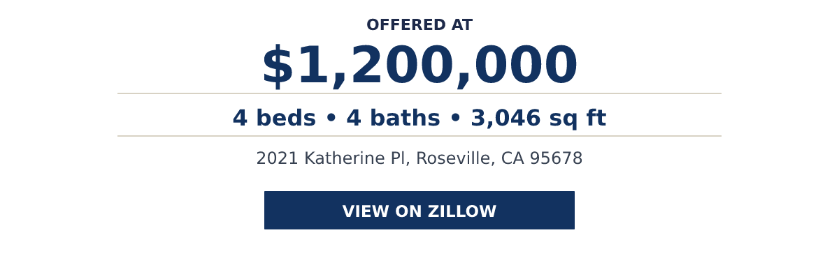 2021 Katherine Pl, Roseville, CA 95678 - 4 beds   •   4 baths   •   3,046 sq ft