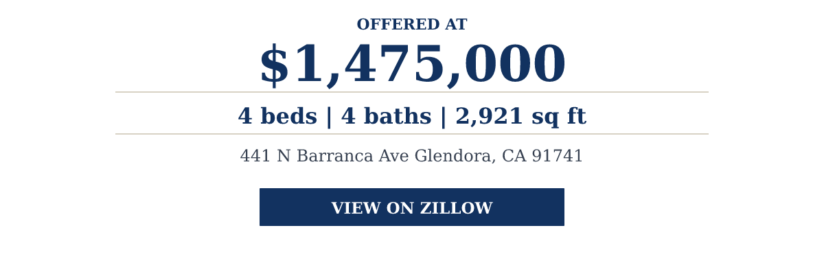 441 N Barranca Ave Glendora, CA 91741 - $1,475,000
