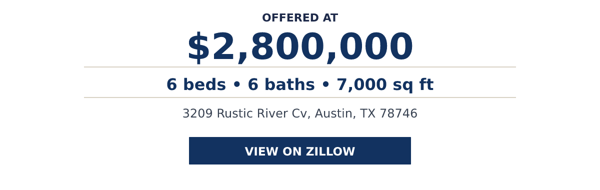 3209 Rustic River Cv, Austin, TX 78746 - 6 beds   •   6 baths   •   7,000 sq ft