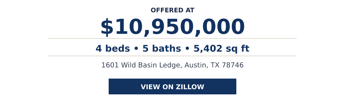 1601 Wild Basin Ledge, Austin, TX 78746 - 4 beds   •   5 baths   •   5,402 sq ft