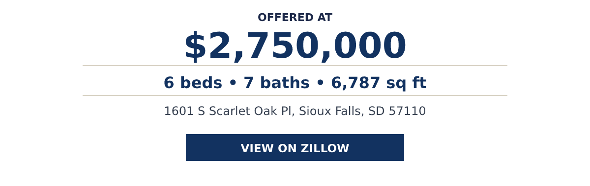 1601 S Scarlet Oak Pl, Sioux Falls, SD 57110 - 6 beds โข 7 baths โข 6,787 sq ft