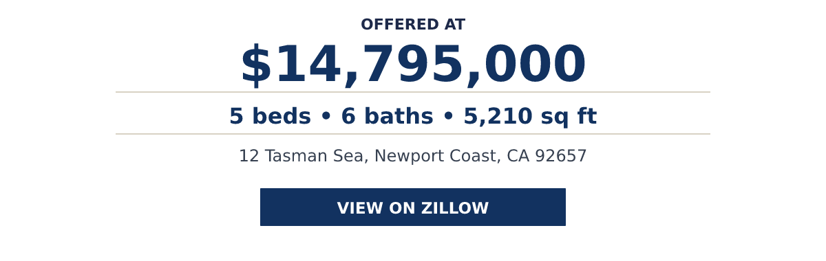 12 Tasman Sea, Newport Coast, CA 92657 - 5 beds • 6 baths • 5,210 sq ft