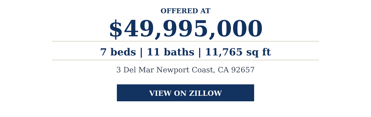 3 Del Mar Newport Coast, CA 92657 - $49,995,000