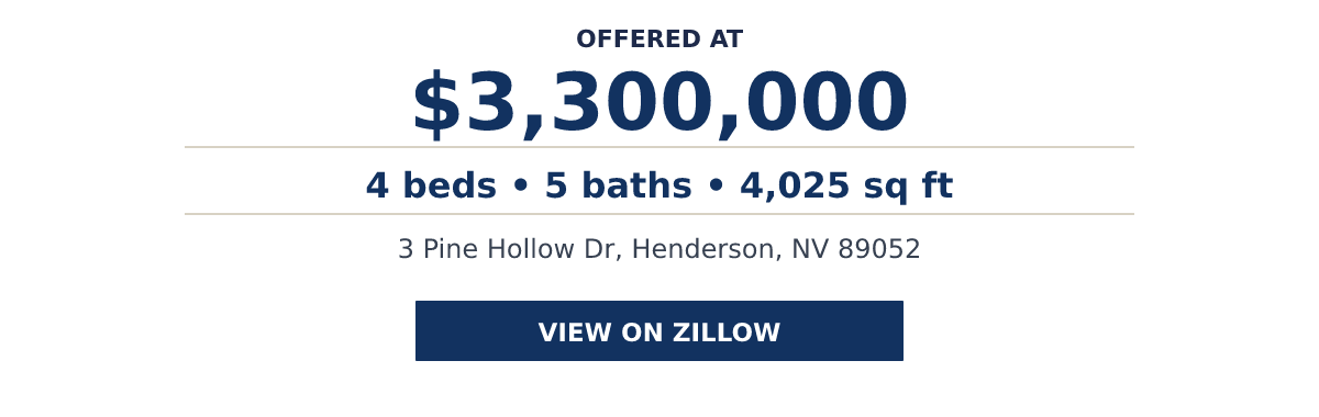 3 Pine Hollow Dr, Henderson, NV 89052 - 4 beds   •   5 baths   •   4,025 sq ft