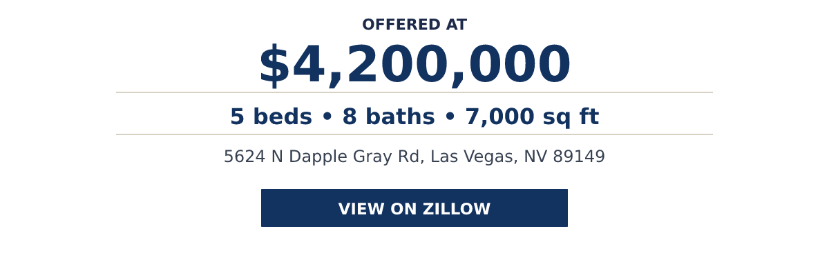 5624 N Dapple Gray Rd, Las Vegas, NV 89149 - 5 beds   •   8 baths   •   7,000 sq ft