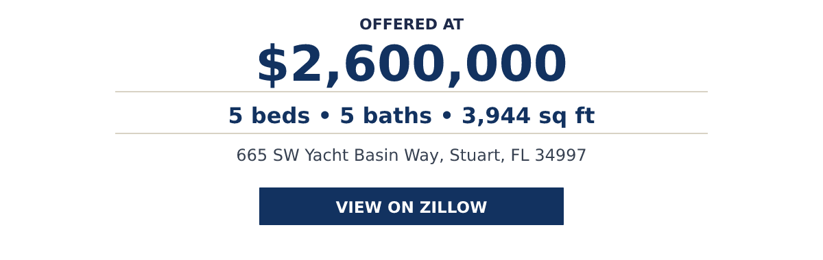 665 SW Yacht Basin Way, Stuart, FL 34997 - 5 beds   •   5 baths   •   3,944 sq ft